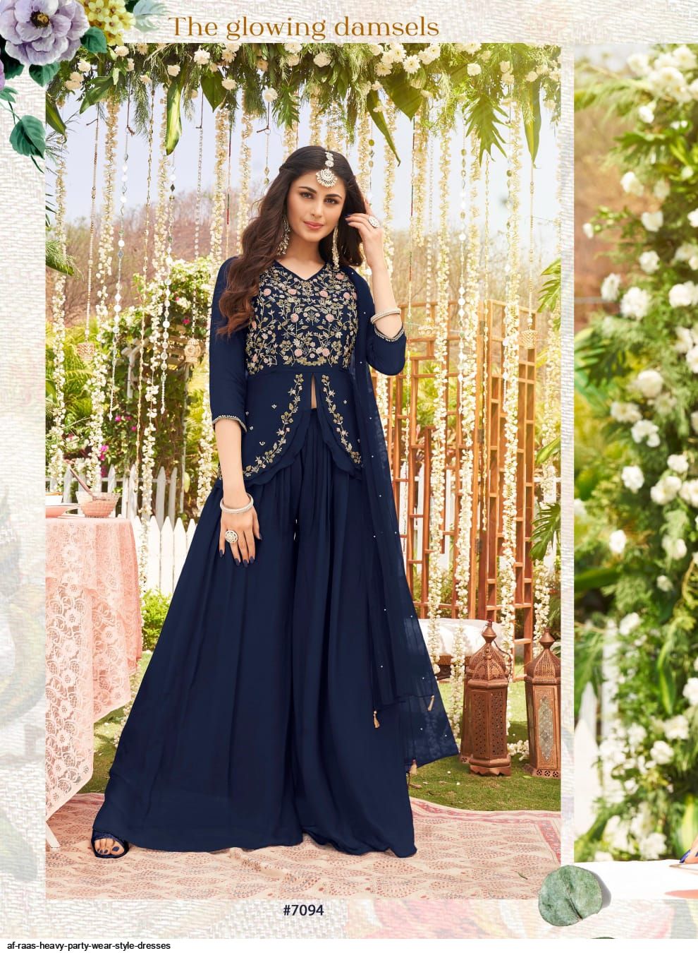 af raas heavy party wear style dresses 6980