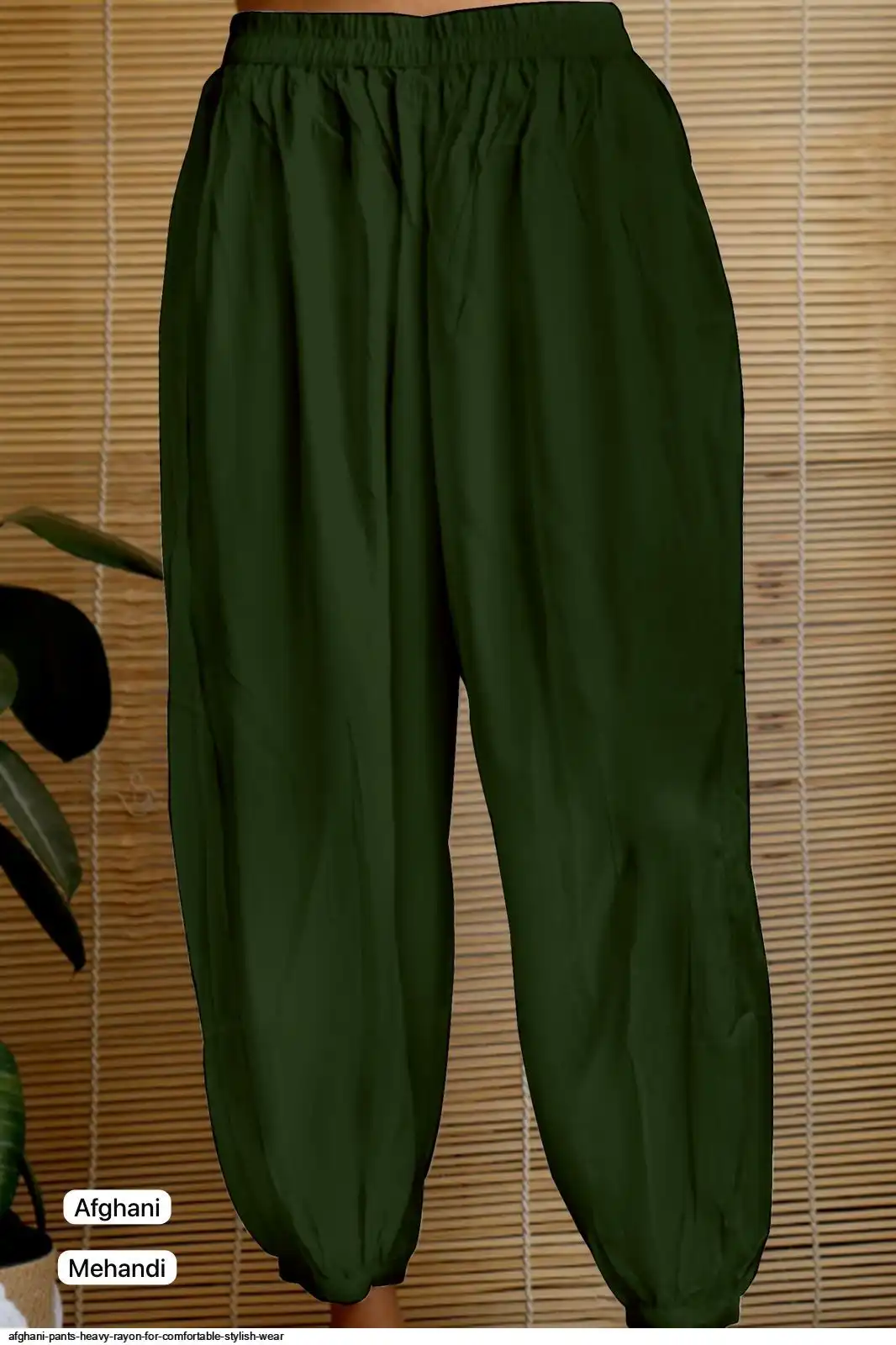 AFGHANI PANTS HEAVY RAYON FOR COMFORTABLE STYLISH WEAR D