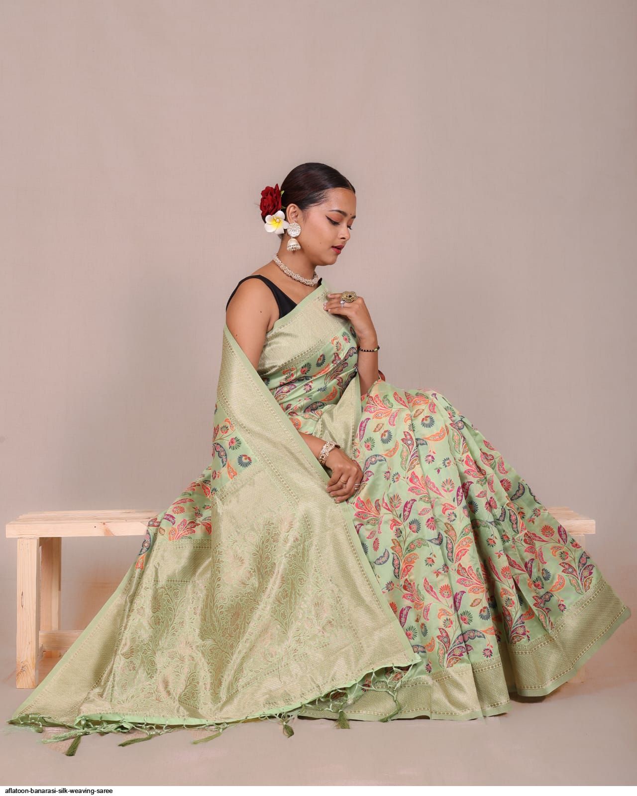 AFLATOON BANARASI SILK WEAVING SAREE