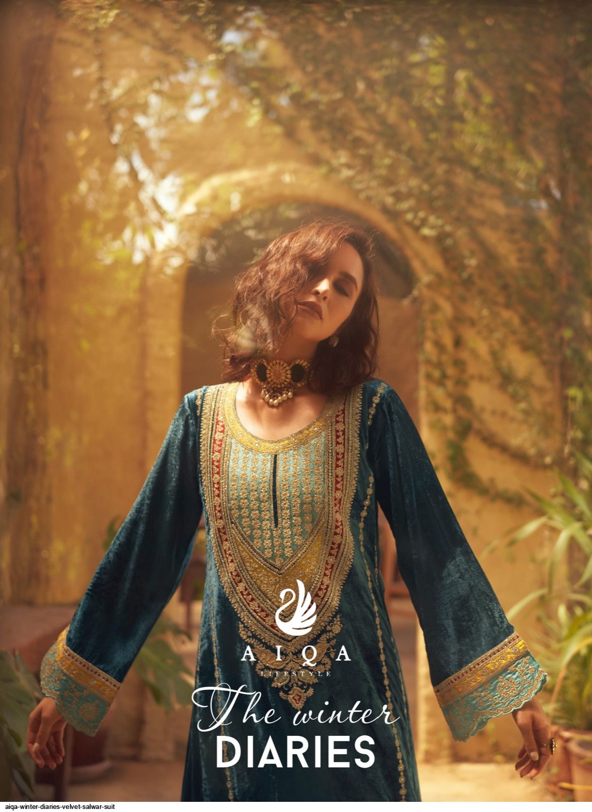 AIQA WINTER DIARIES VELVET SALWAR SUIT