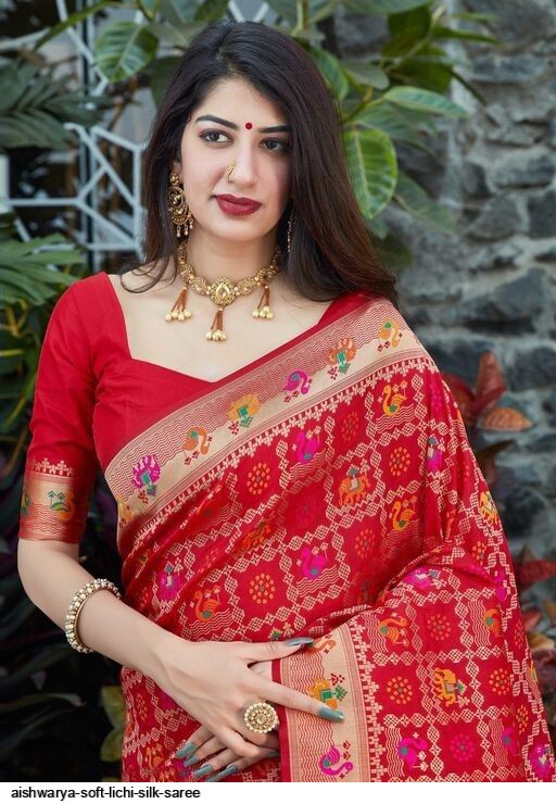 AISHWARYA SOFT LICHI SILK SAREE