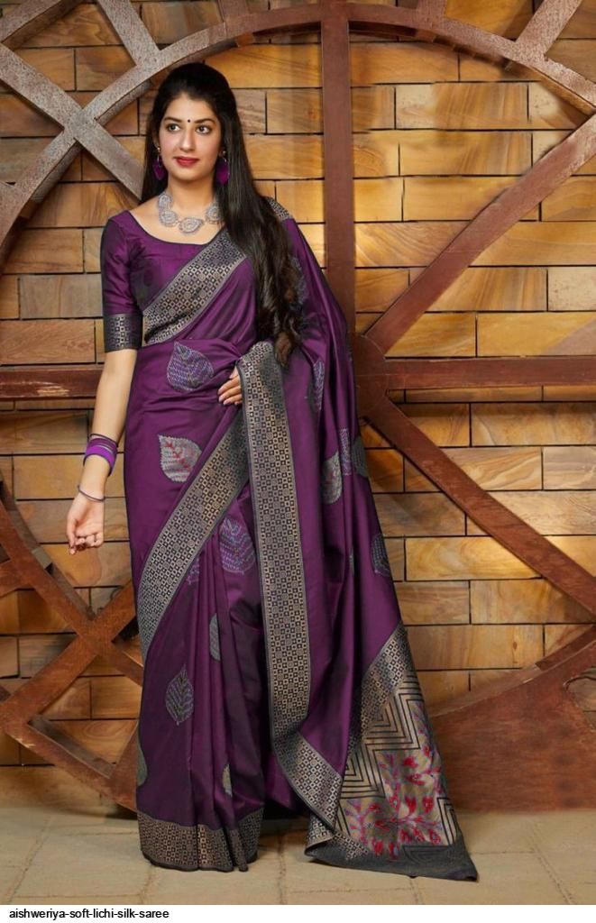 AISHWERIYA SOFT LICHI SILK SAREE B