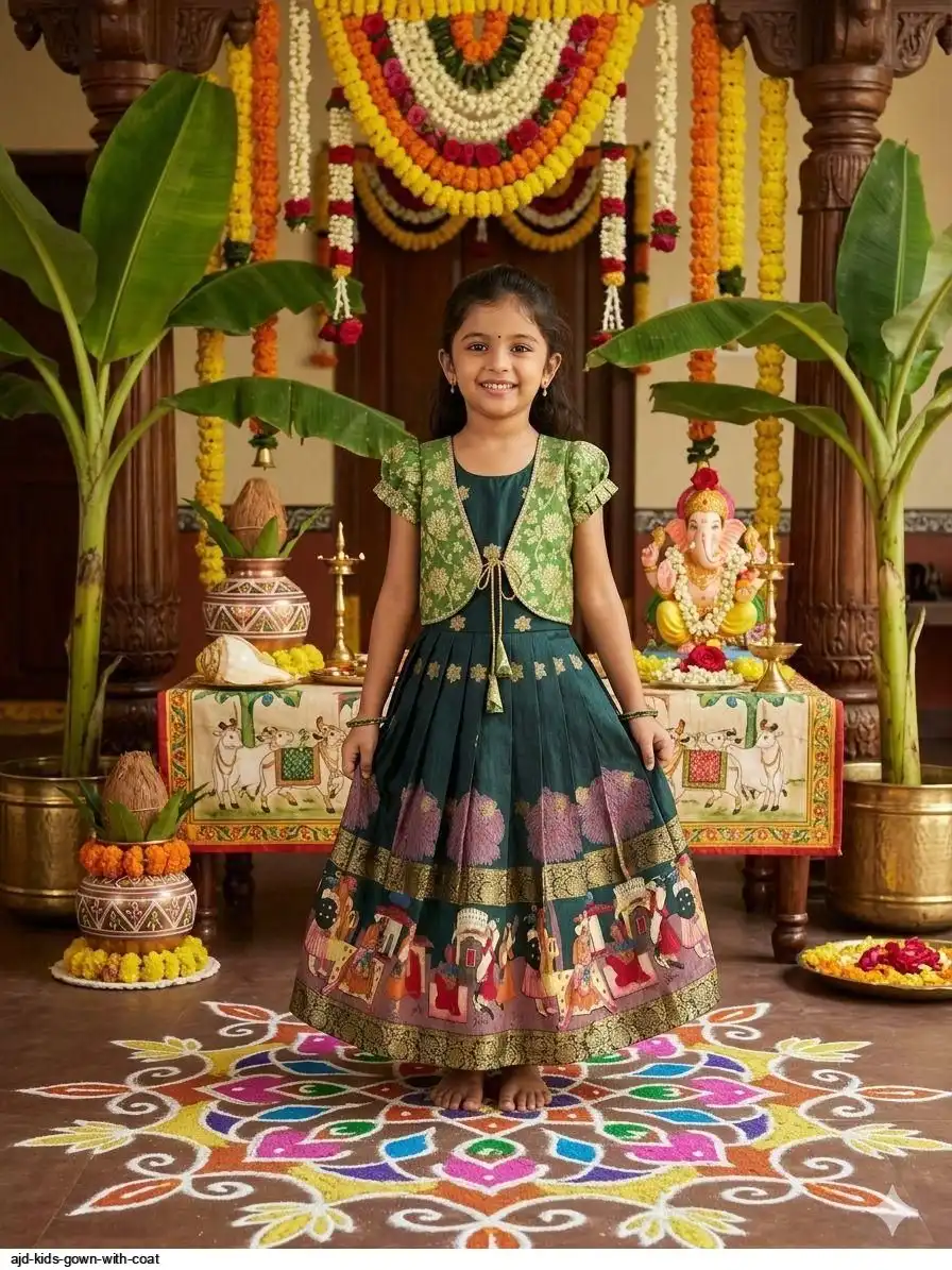 AJD KIDS GOWN WITH COAT A