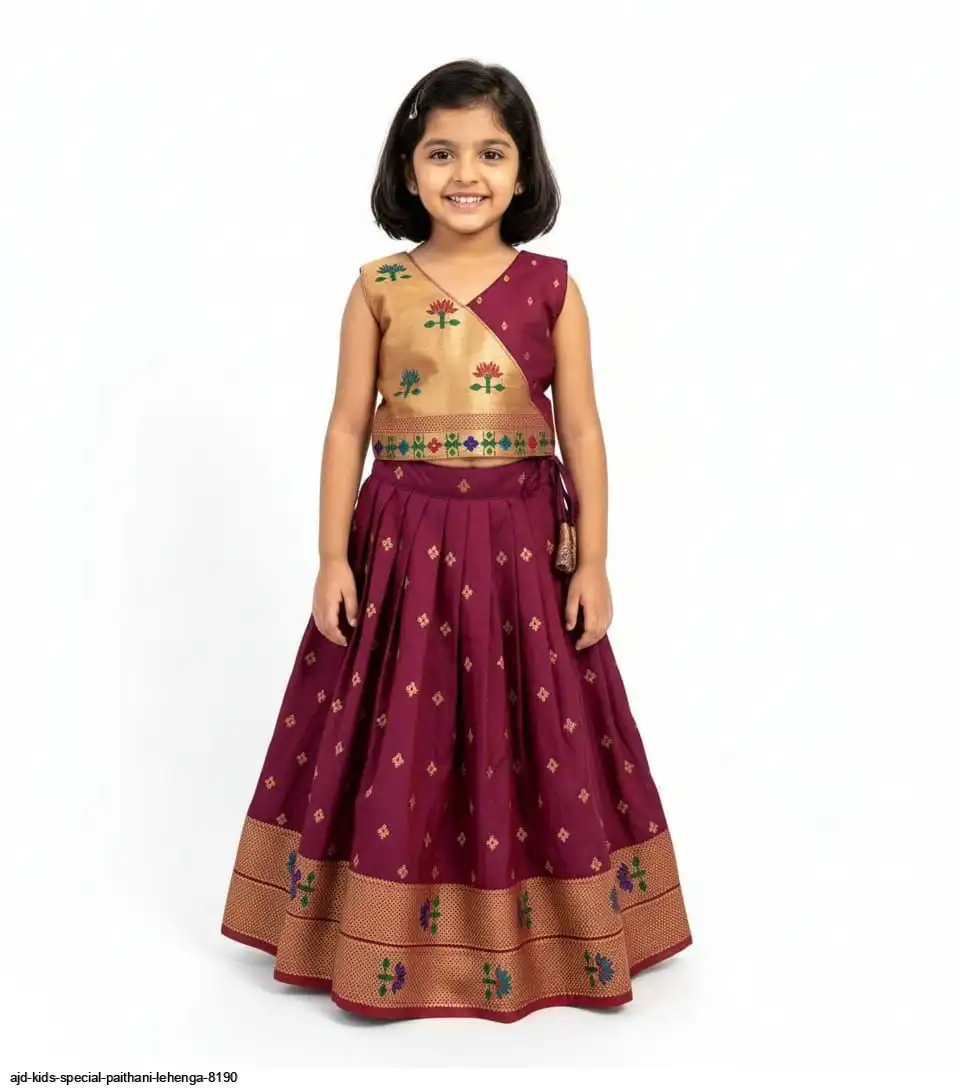 AJD KIDS SPECIAL PAITHANI LEHENGA 8190 C