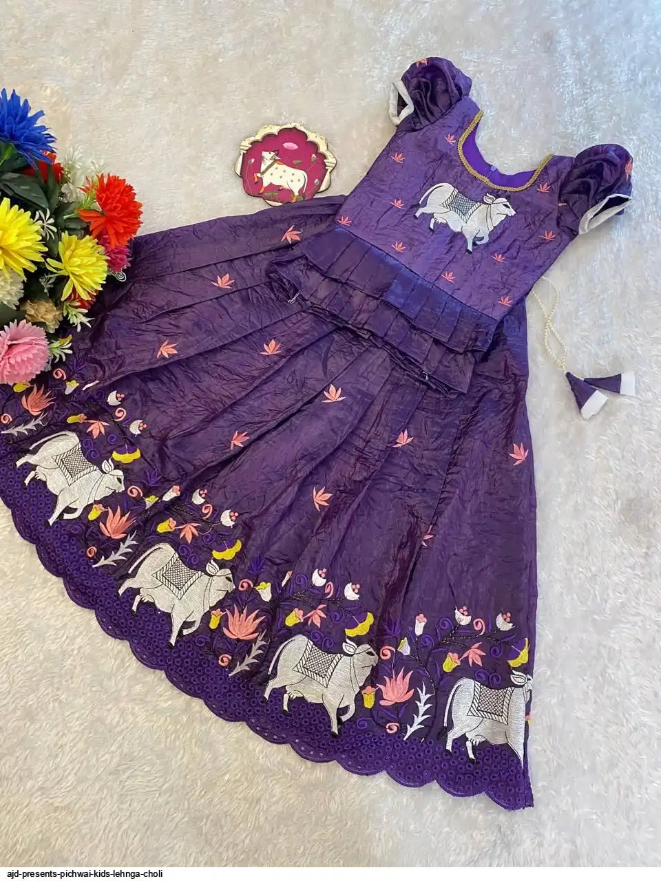 AJD PRESENTS PICHWAI KIDS LEHNGA CHOLI 6