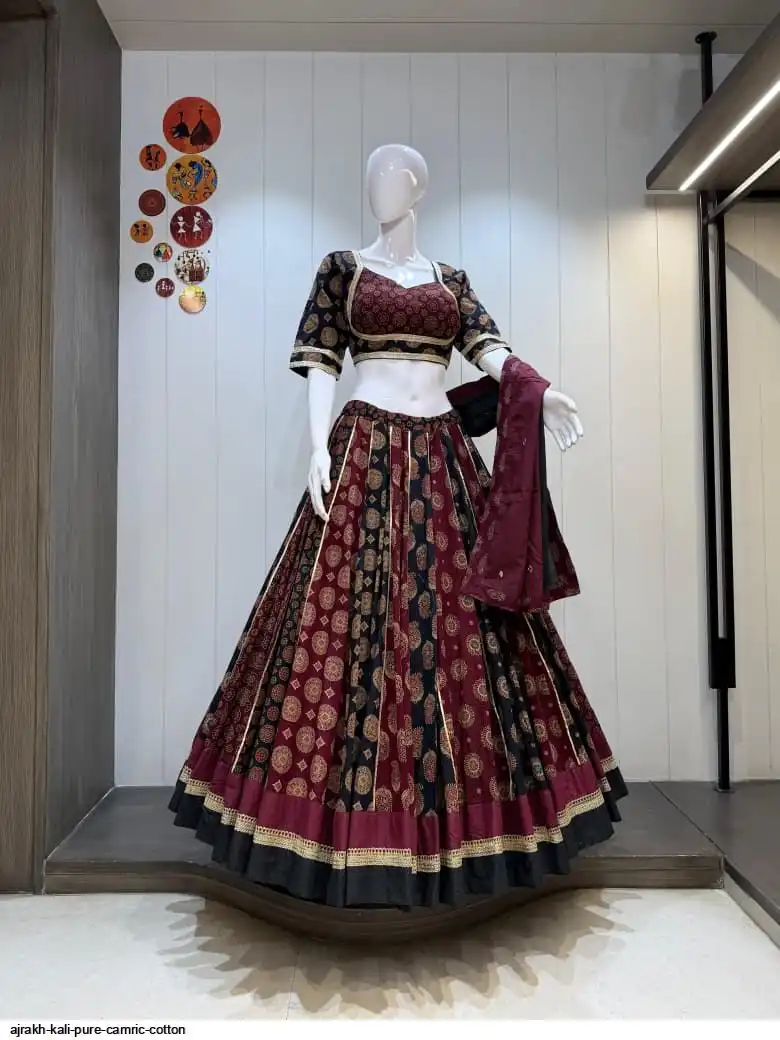AJRAKH KALI PURE CAMRIC COTTON 2