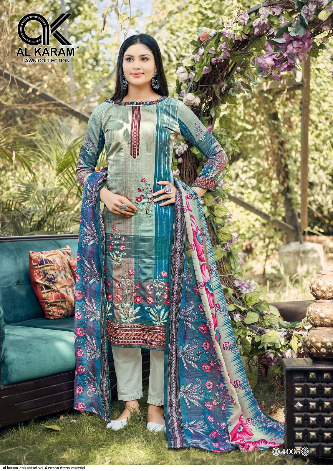 Heavy Work Hand Embroidered Chikankari Dress Material / salwar Kameez –  DesiMill