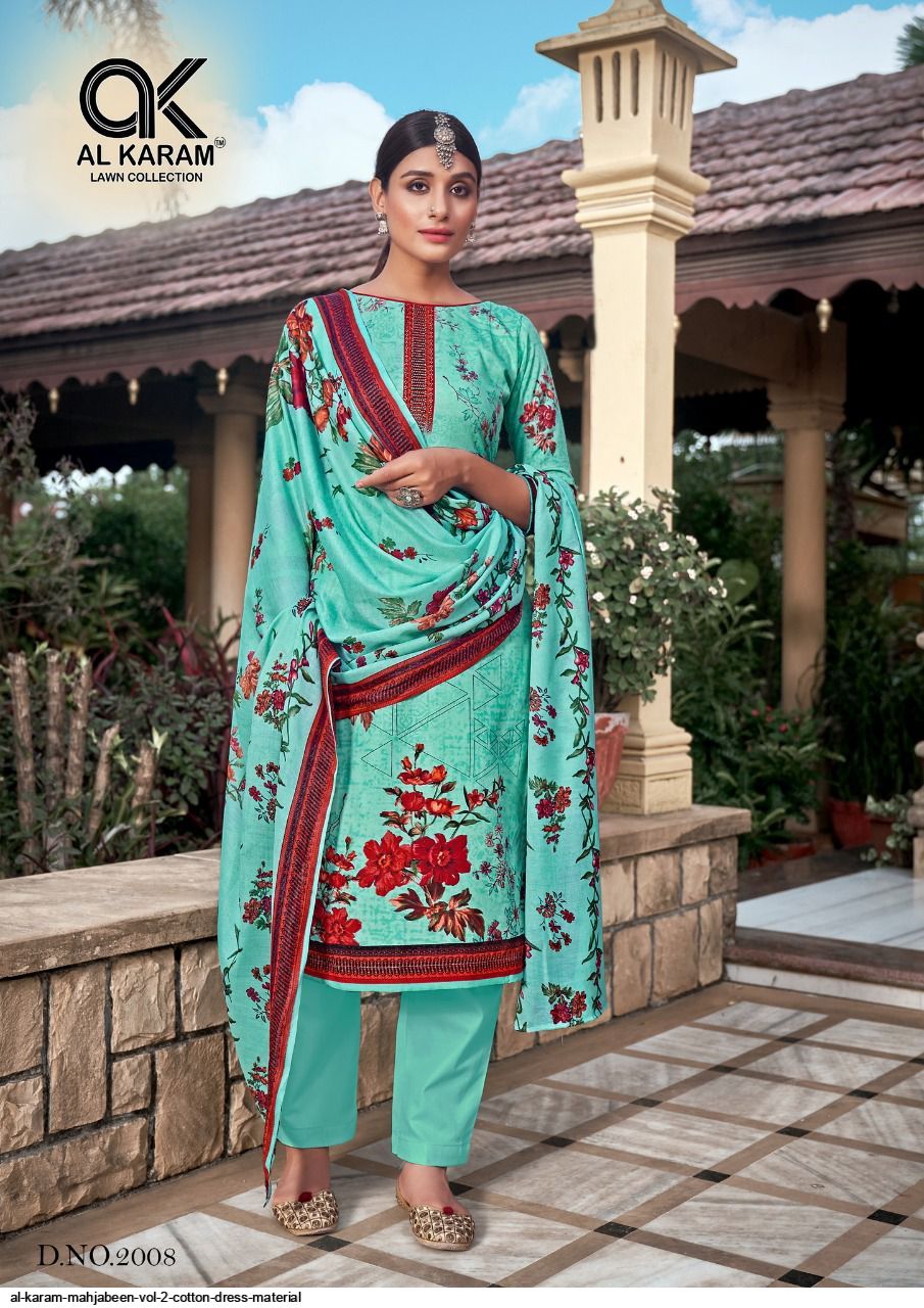 Al Karam Mahjabeen Vol 2 Cotton DRESS MATERIAL