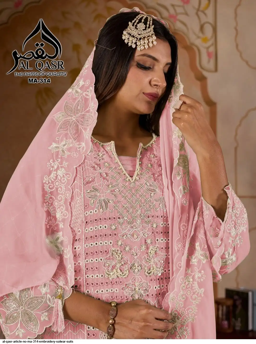 AL QASR ARTICLE NO MA 314 EMBROIDERY SALWAR SUITS D
