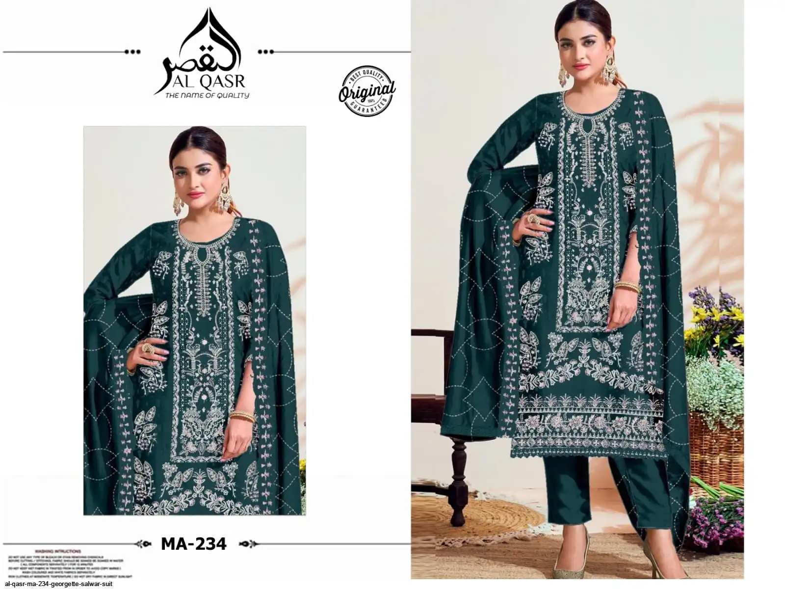 AL QASR MA 234 GEORGETTE SALWAR SUIT D