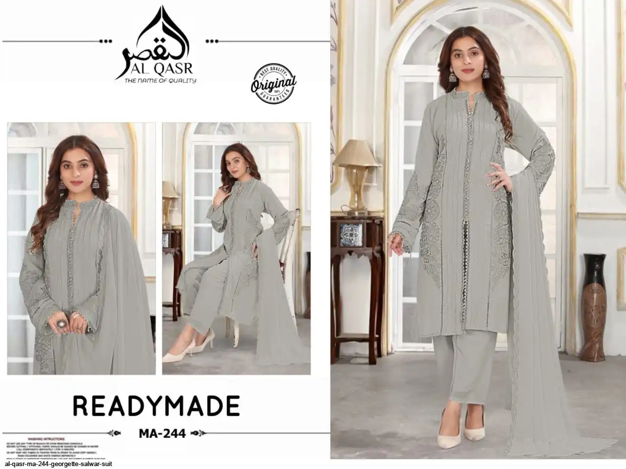 AL QASR MA 244 GEORGETTE SALWAR SUIT B