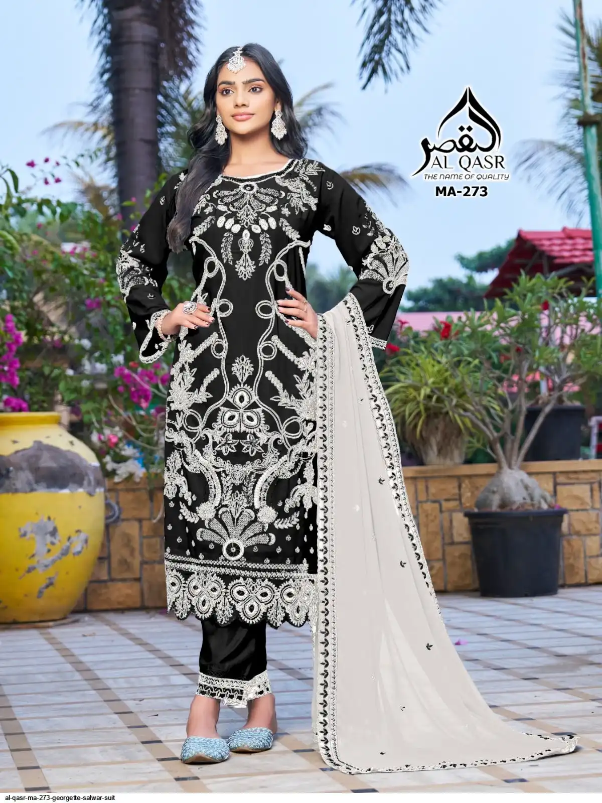 AL QASR MA 273 GEORGETTE SALWAR SUIT B