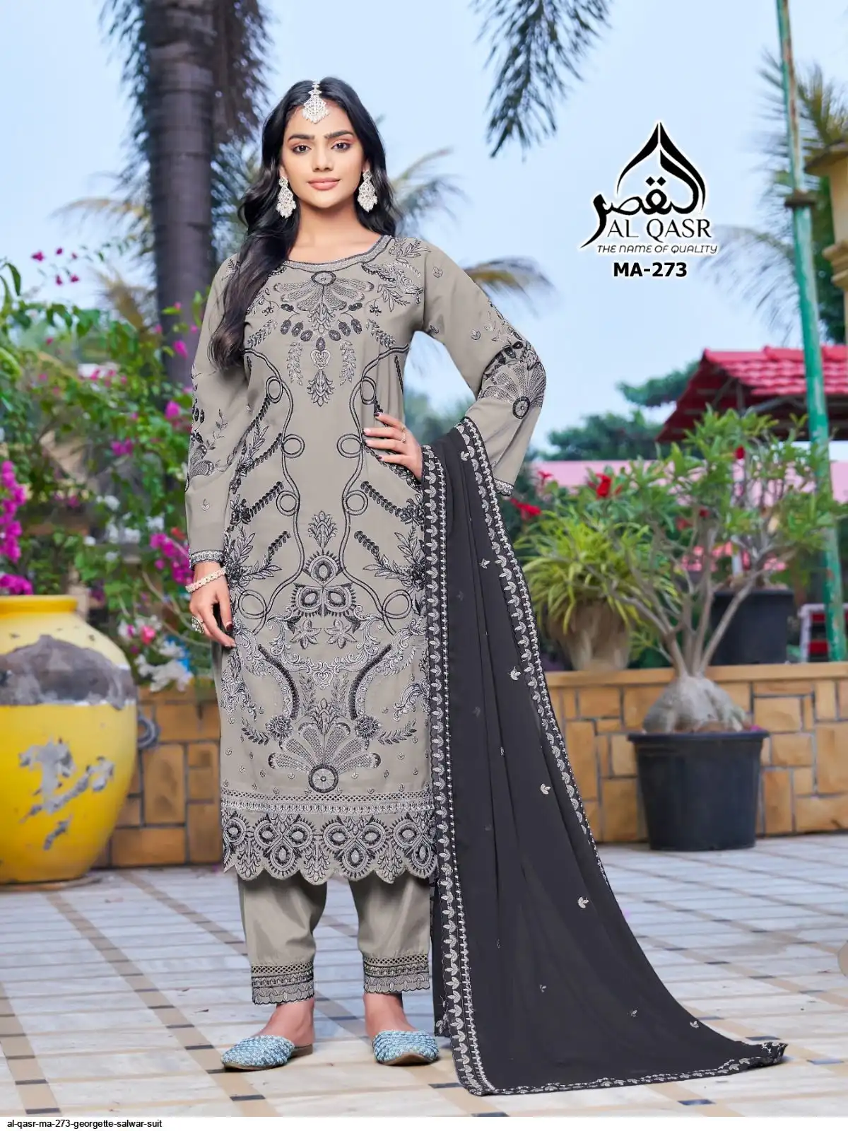 AL QASR MA 273 GEORGETTE SALWAR SUIT C