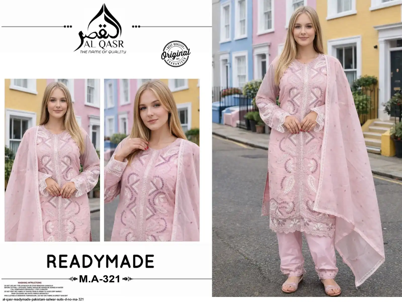 AL QASR READYMADE PAKISTANI SALWAR SUITS D NO MA 321 2
