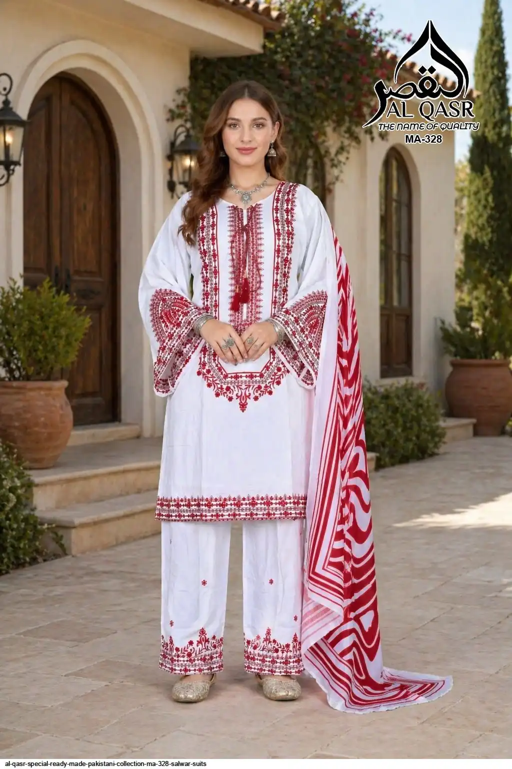 AL QASR SPECIAL READY MADE PAKISTANI COLLECTION MA 328 SALWAR SUITS 3