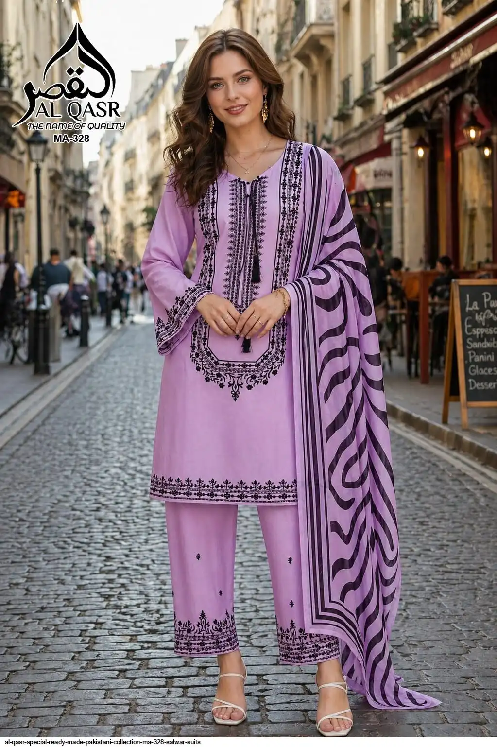 AL QASR SPECIAL READY MADE PAKISTANI COLLECTION MA 328 SALWAR SUITS 4