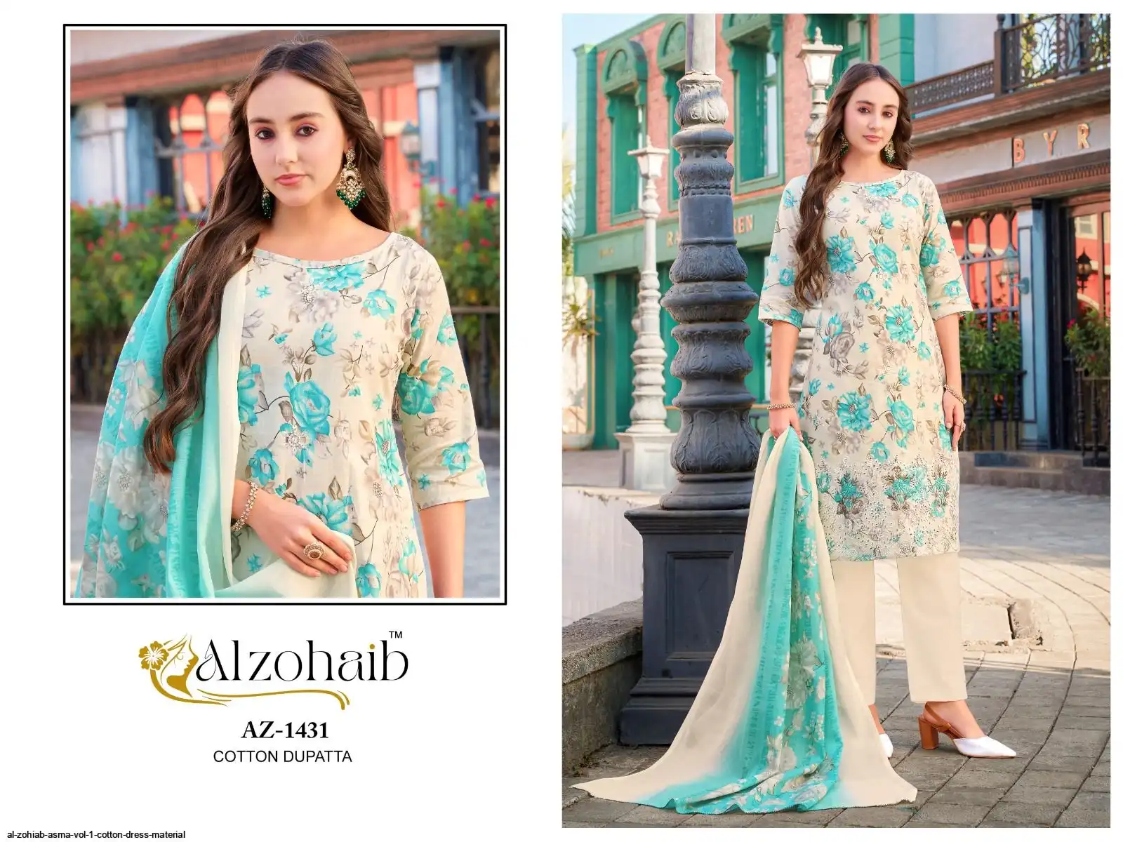 asma cotton dress material Al Zohiab Asma Vol-1 Cotton