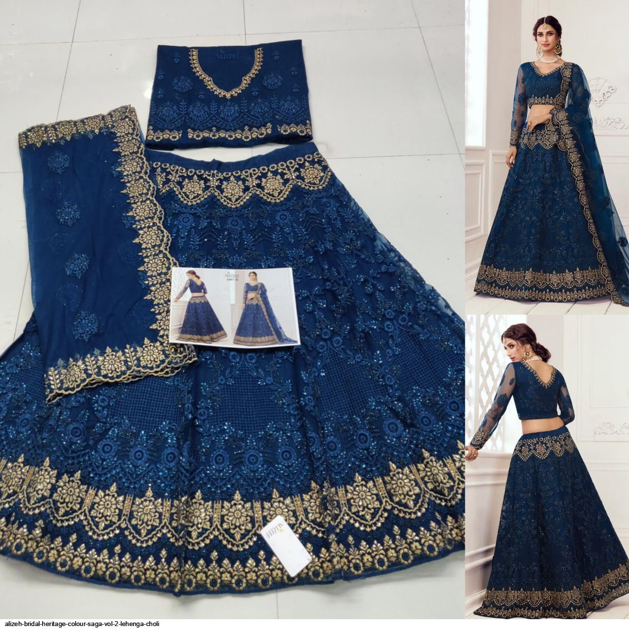 ALIZEH BRIDAL HERITAGE COLOUR SAGA VOL 2 Lehenga Choli