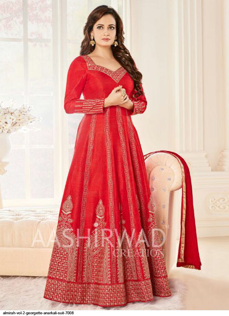 ALMIRAH VOL 2 Georgette Anarkali Suit 7008