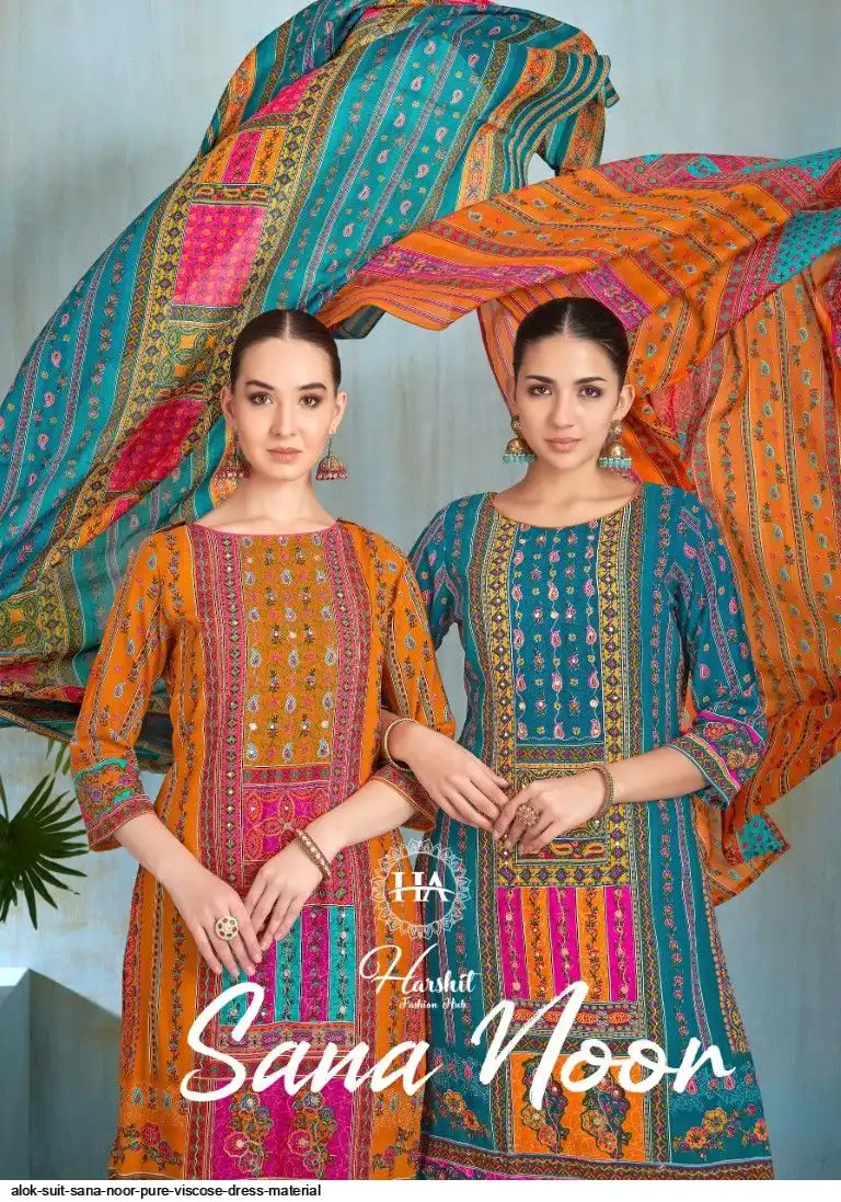 ALOK SUIT SANA NOOR PURE VISCOSE DRESS MATERIAL