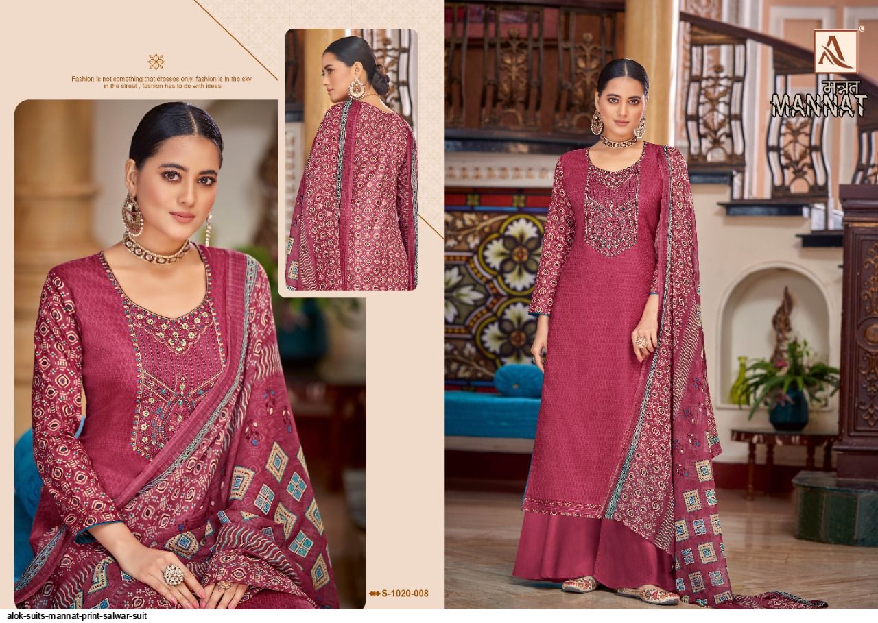 Alok SuitS MANNAT PRINT SALWAR SUIT