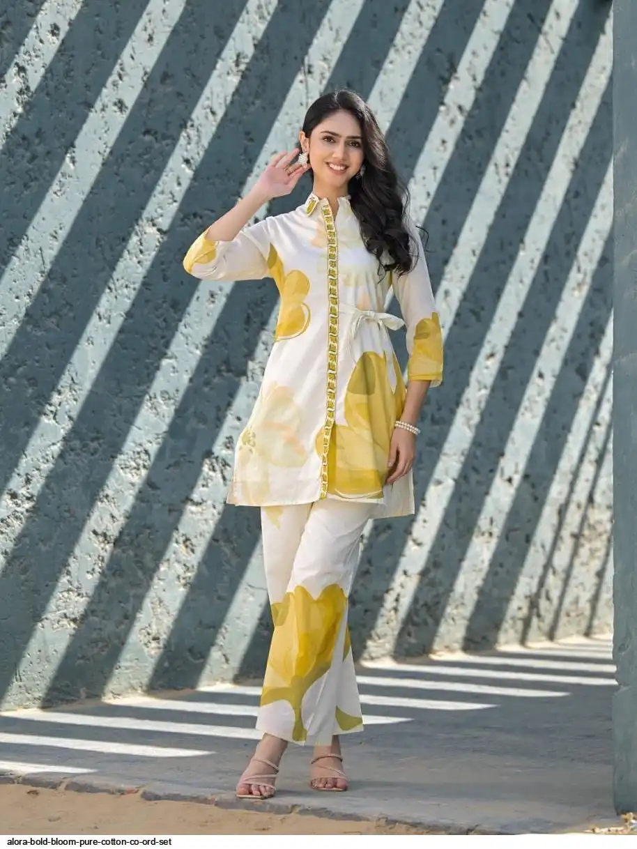 ALORA BOLD BLOOM PURE COTTON CO ORD SET