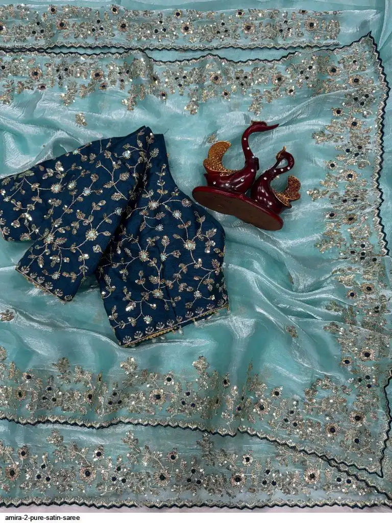 AMIRA 2 PURE SATIN SAREE D