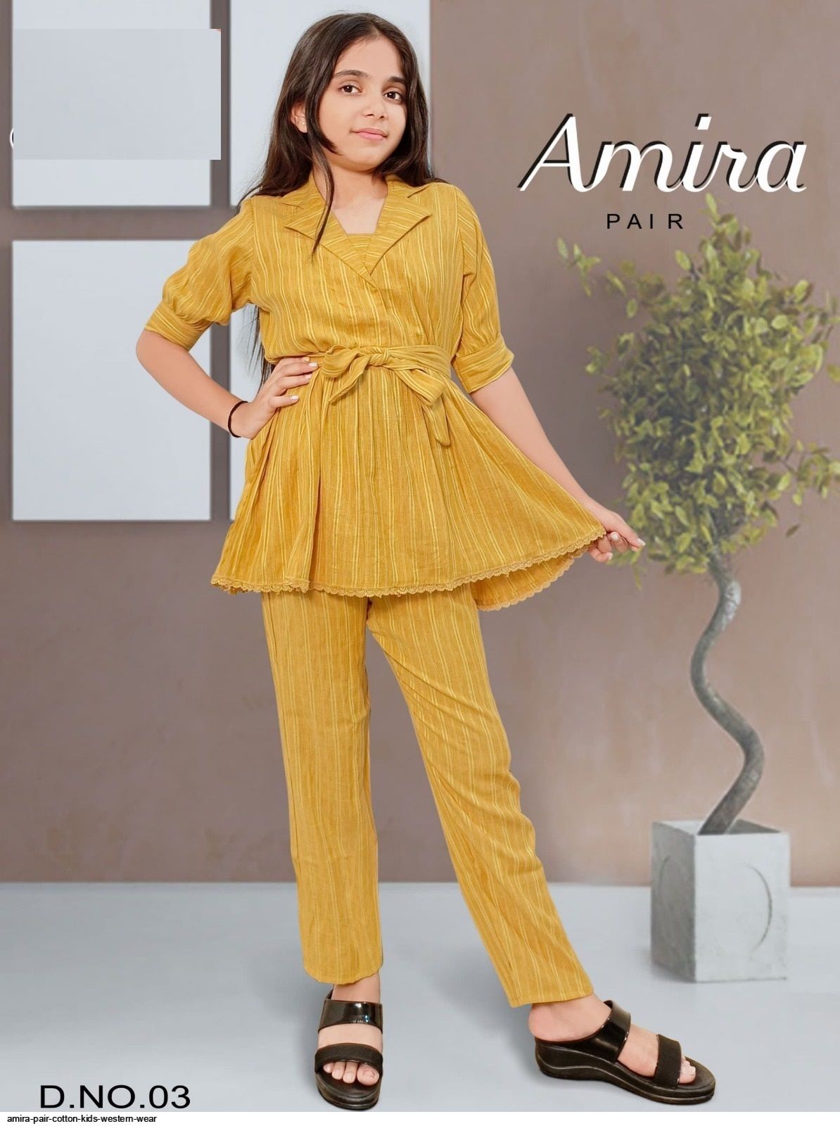 AMIRA PAIR COTTON KIDS WESTERN WEAR