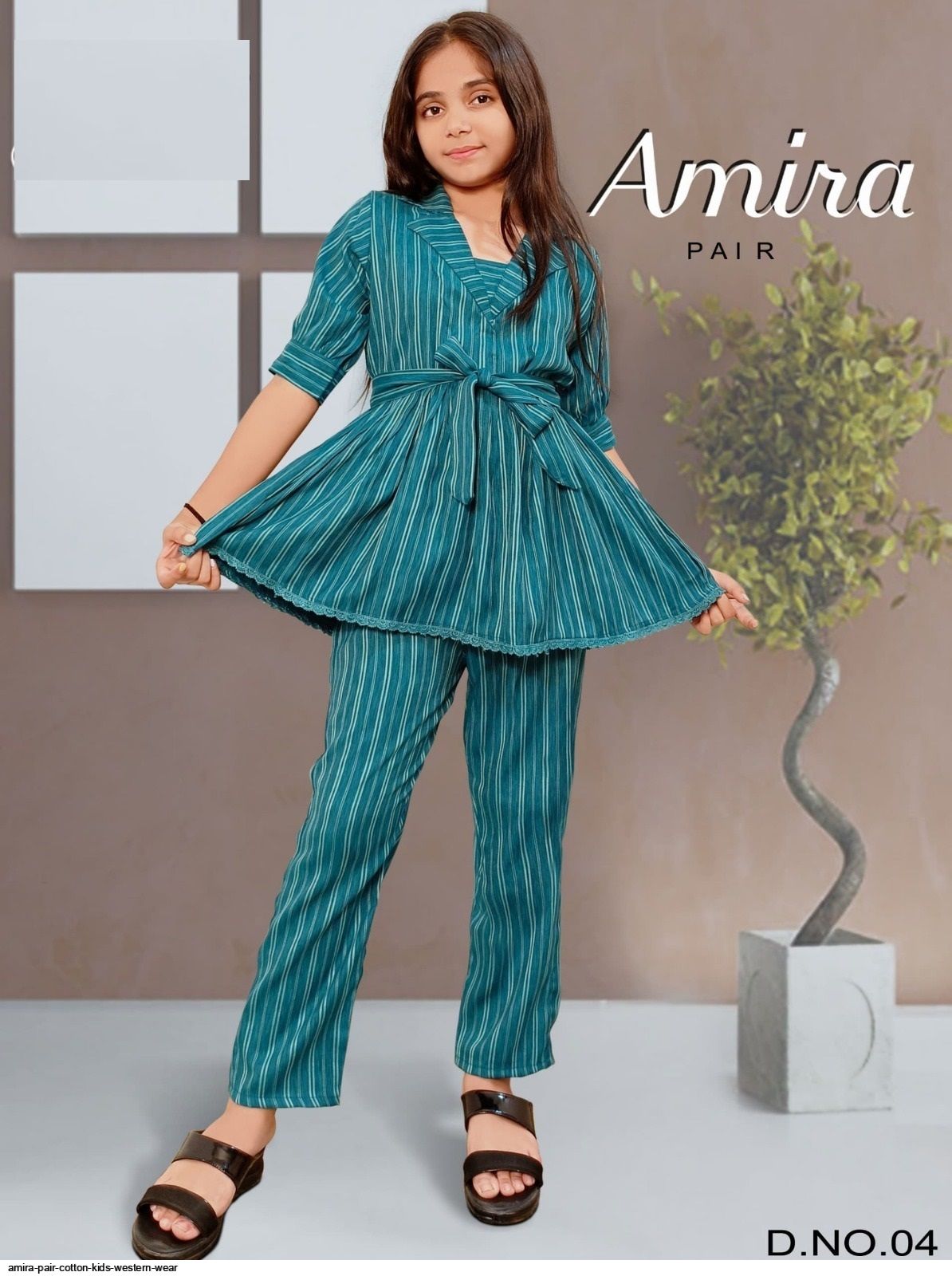 AMIRA PAIR COTTON KIDS WESTERN WEAR