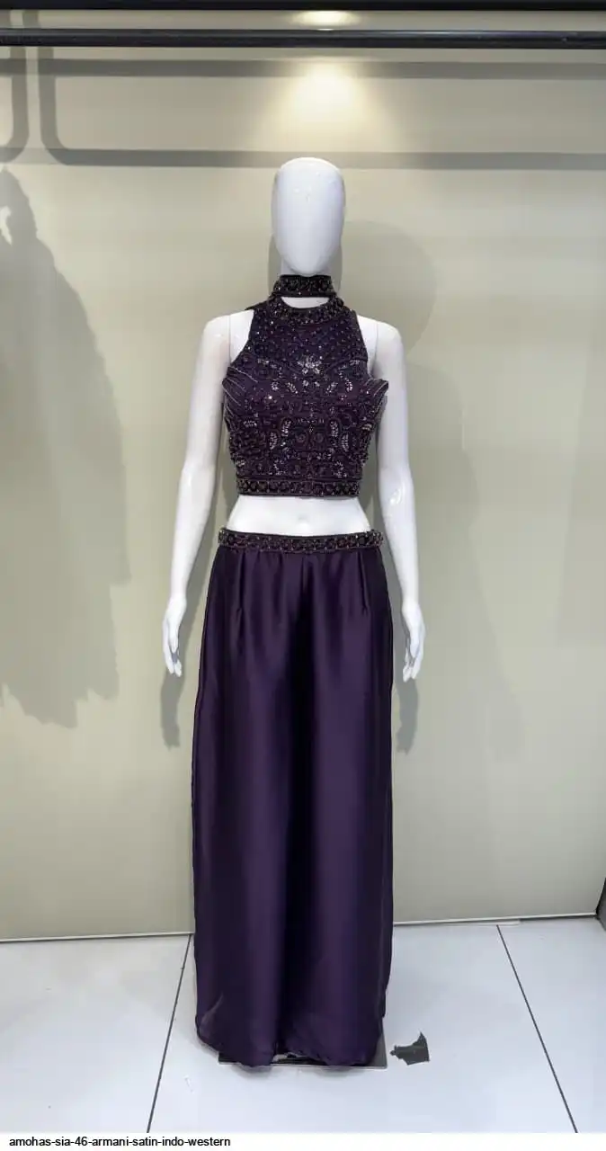AMOHAS SIA 46 ARMANI SATIN INDO WESTERN C
