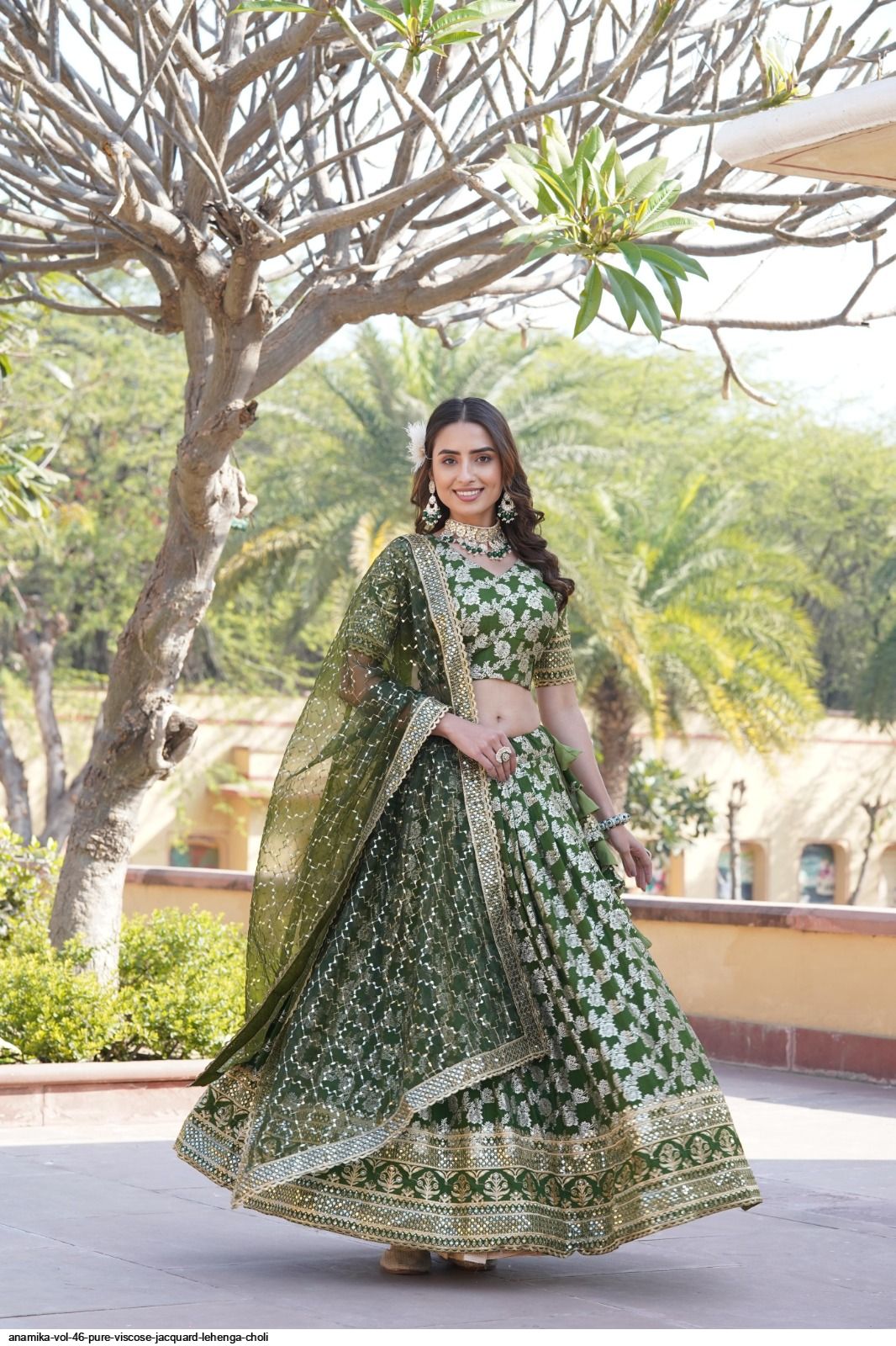 ANAMIKA vol 46 pure viscose jacquard lehenga choli