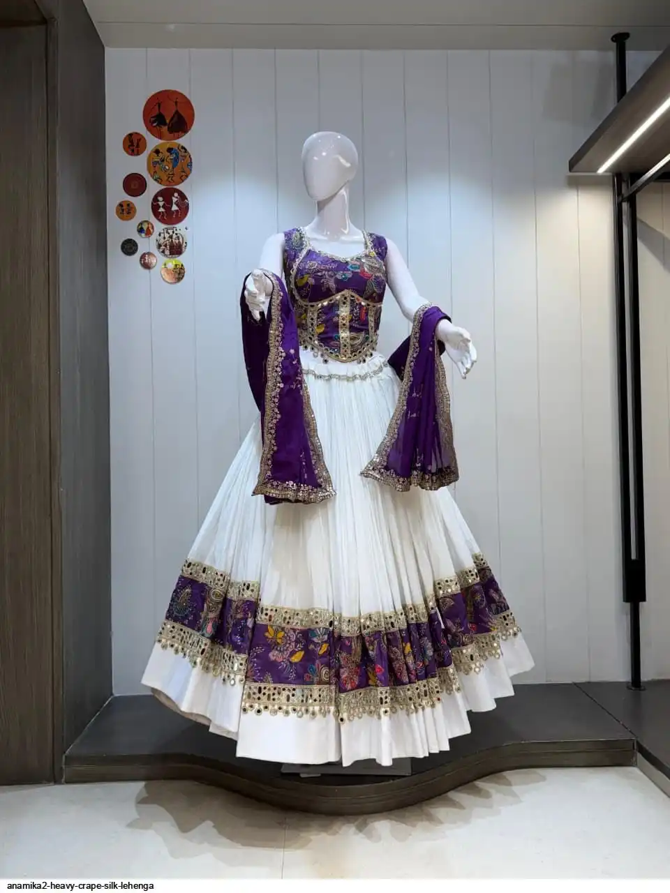 ANAMIKA2 HEAVY CRAPE SILK LEHENGA 2