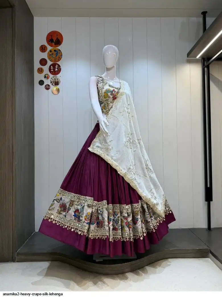 ANAMIKA2 HEAVY CRAPE SILK LEHENGA 3
