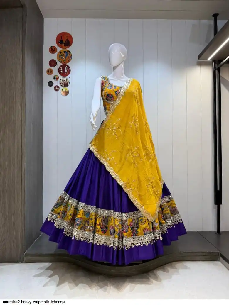 ANAMIKA2 HEAVY CRAPE SILK LEHENGA 4