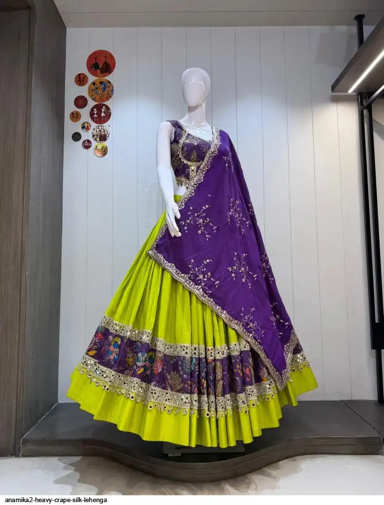ANAMIKA2 HEAVY CRAPE SILK LEHENGA 6