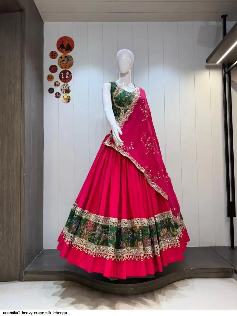 ANAMIKA2 HEAVY CRAPE SILK LEHENGA 7