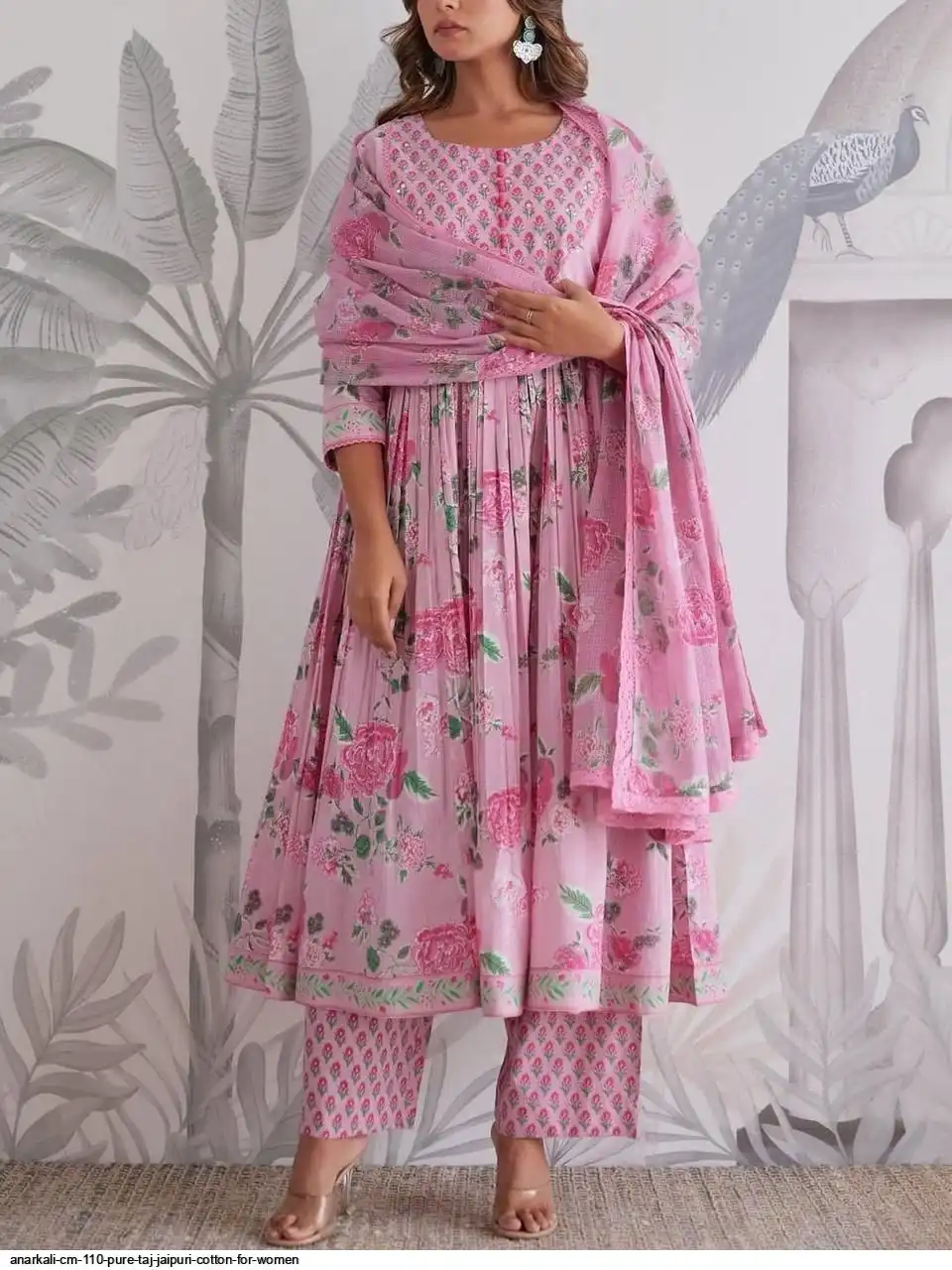 ANARKALI CM 110 PURE TAJ JAIPURI COTTON FOR WOMEN 1