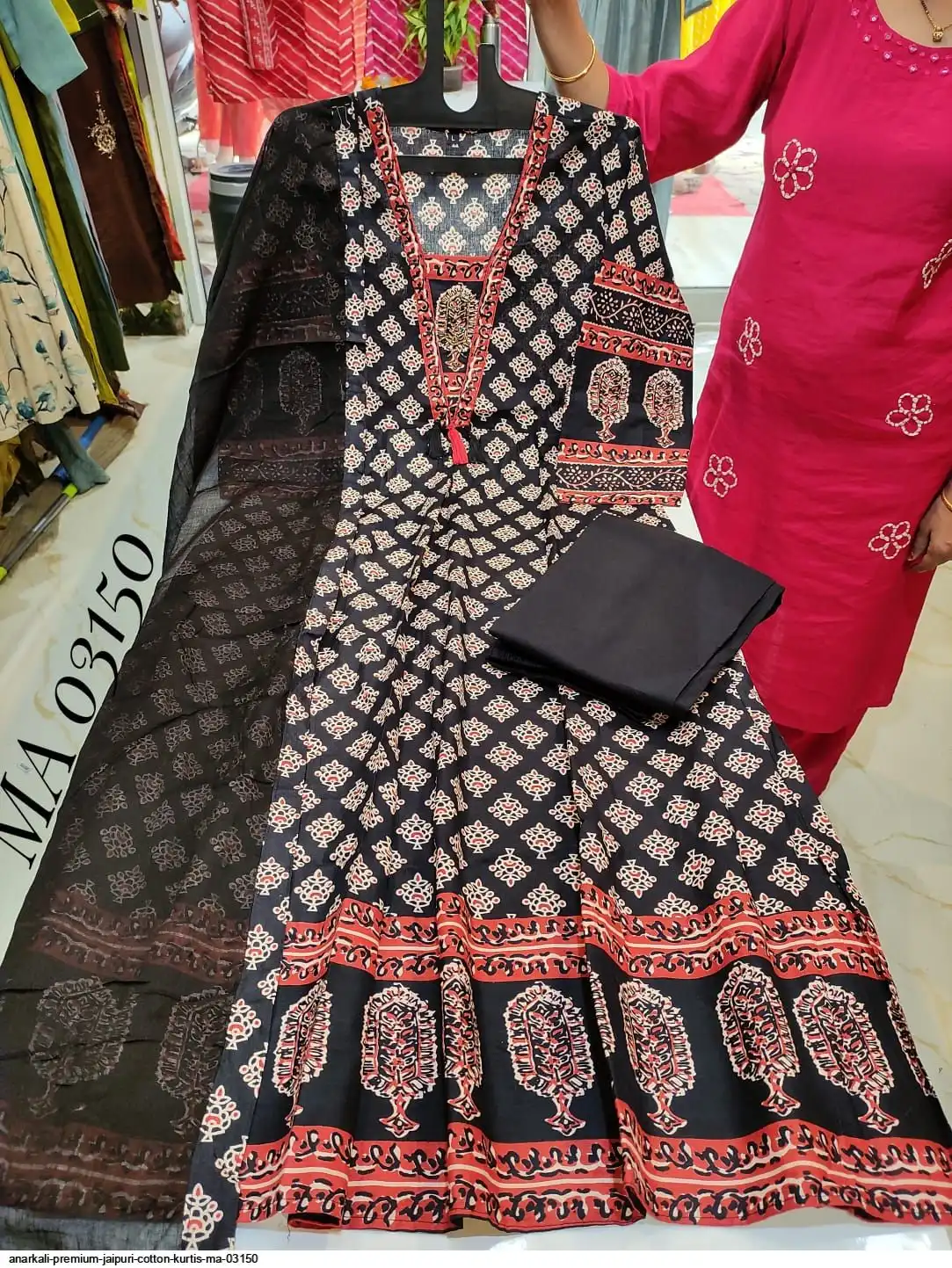 ANARKALI PREMIUM JAIPURI COTTON KURTIS MA 03150 B