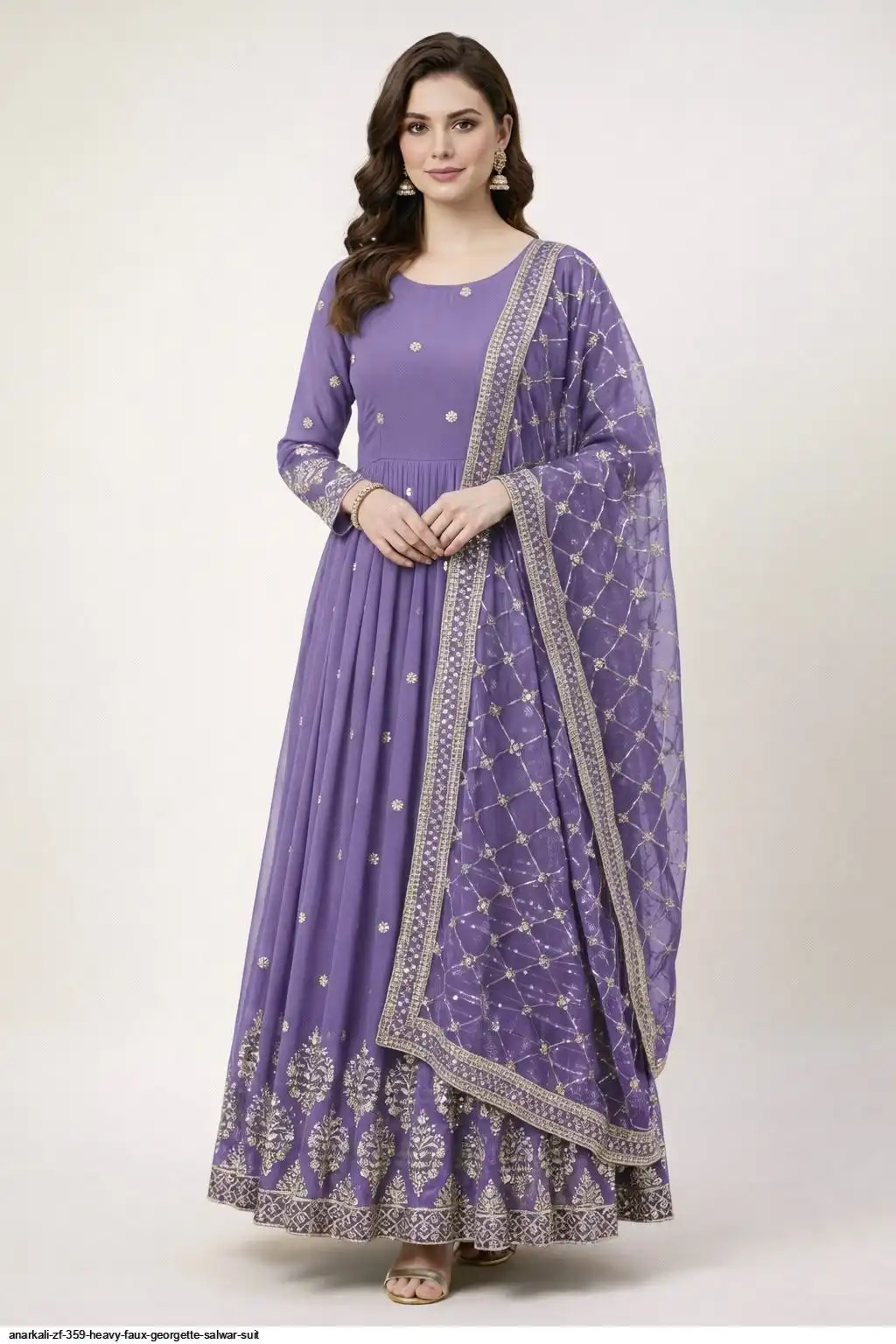 ANARKALI ZF 359 HEAVY FAUX GEORGETTE GOWN 2
