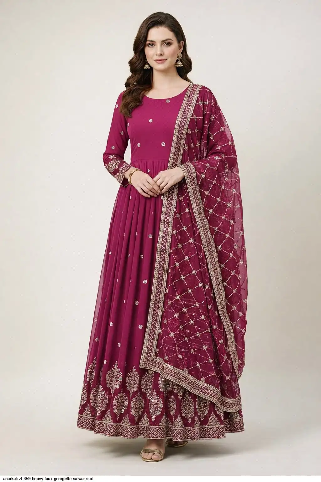 ANARKALI ZF 359 HEAVY FAUX GEORGETTEGOWN 3