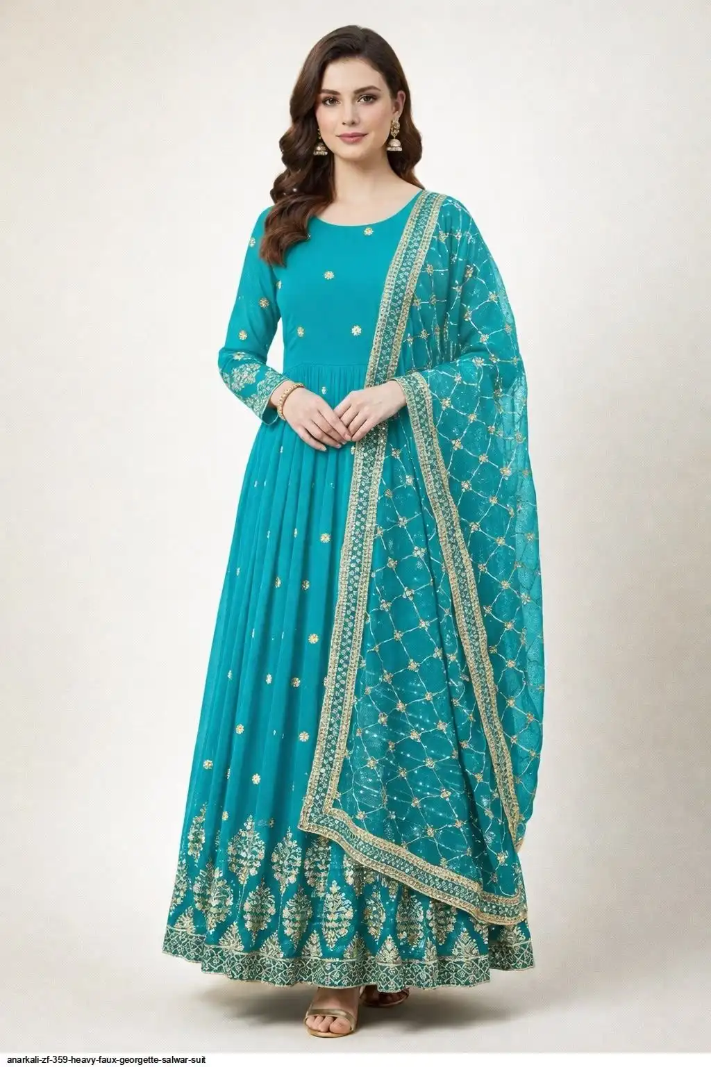 ANARKALI ZF 359 HEAVY FAUX GEORGETTE GOWN 7