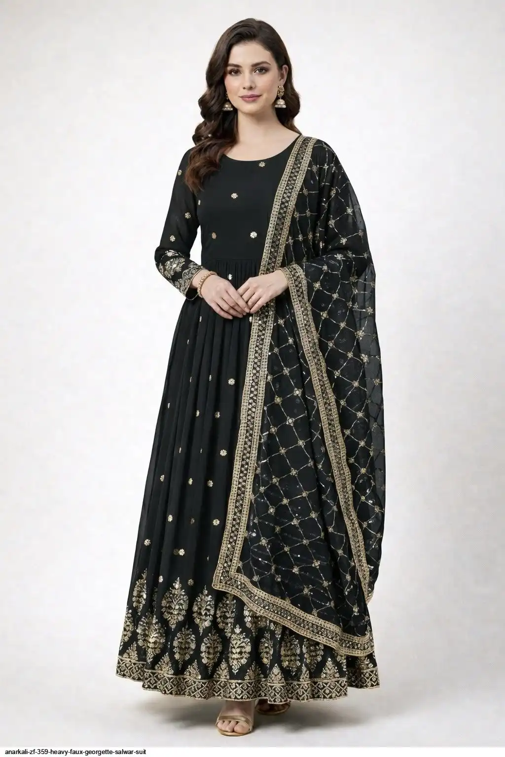 ANARKALI ZF 359 HEAVY FAUX GEORGETTE GOWN 8