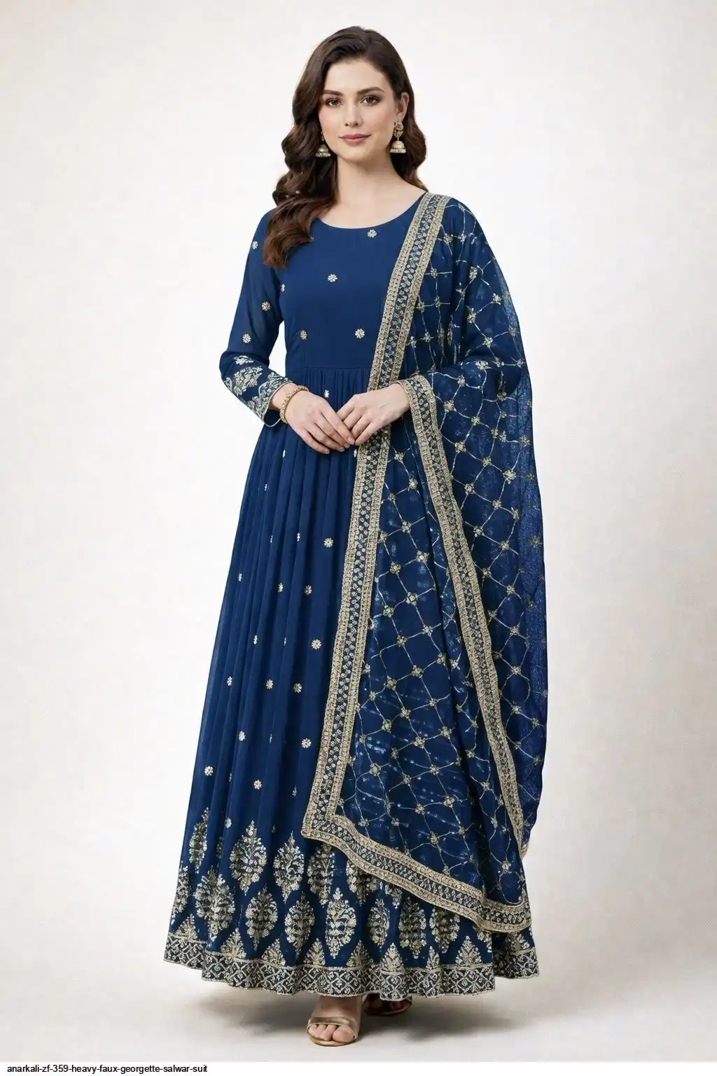 ANARKALI ZF 359 HEAVY FAUX GEORGETTE GOWN 9