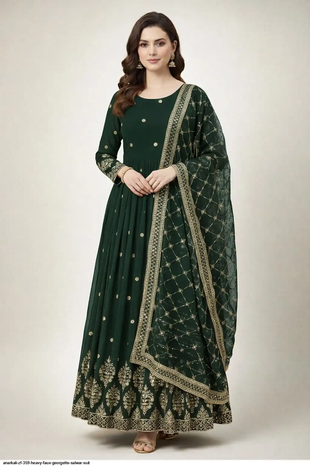 ANARKALI ZF 359 HEAVY FAUX GEORGETTE GOWN 10