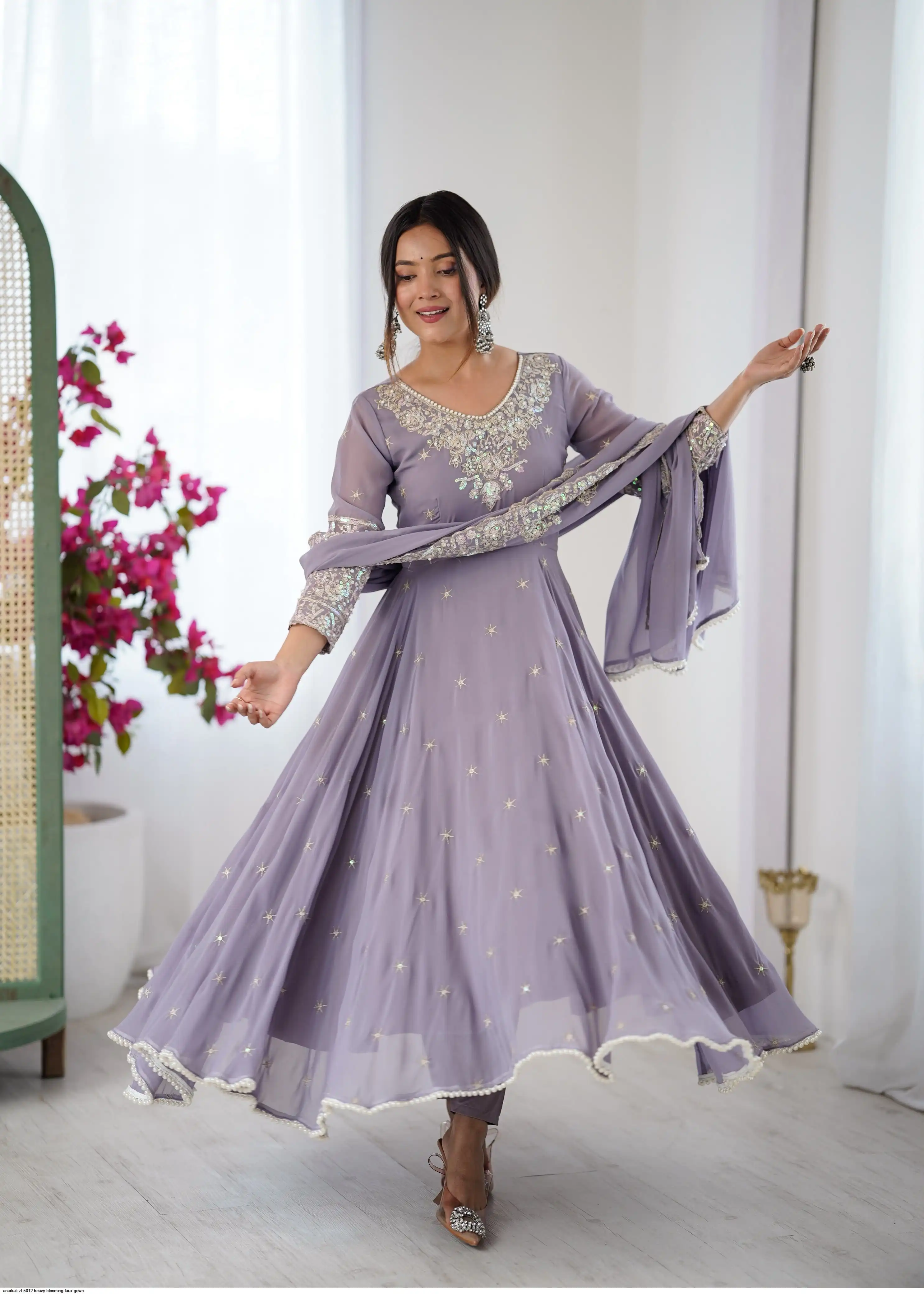ANARKALI ZF 5012 HEAVY BLOOMING FAUX GOWN 1