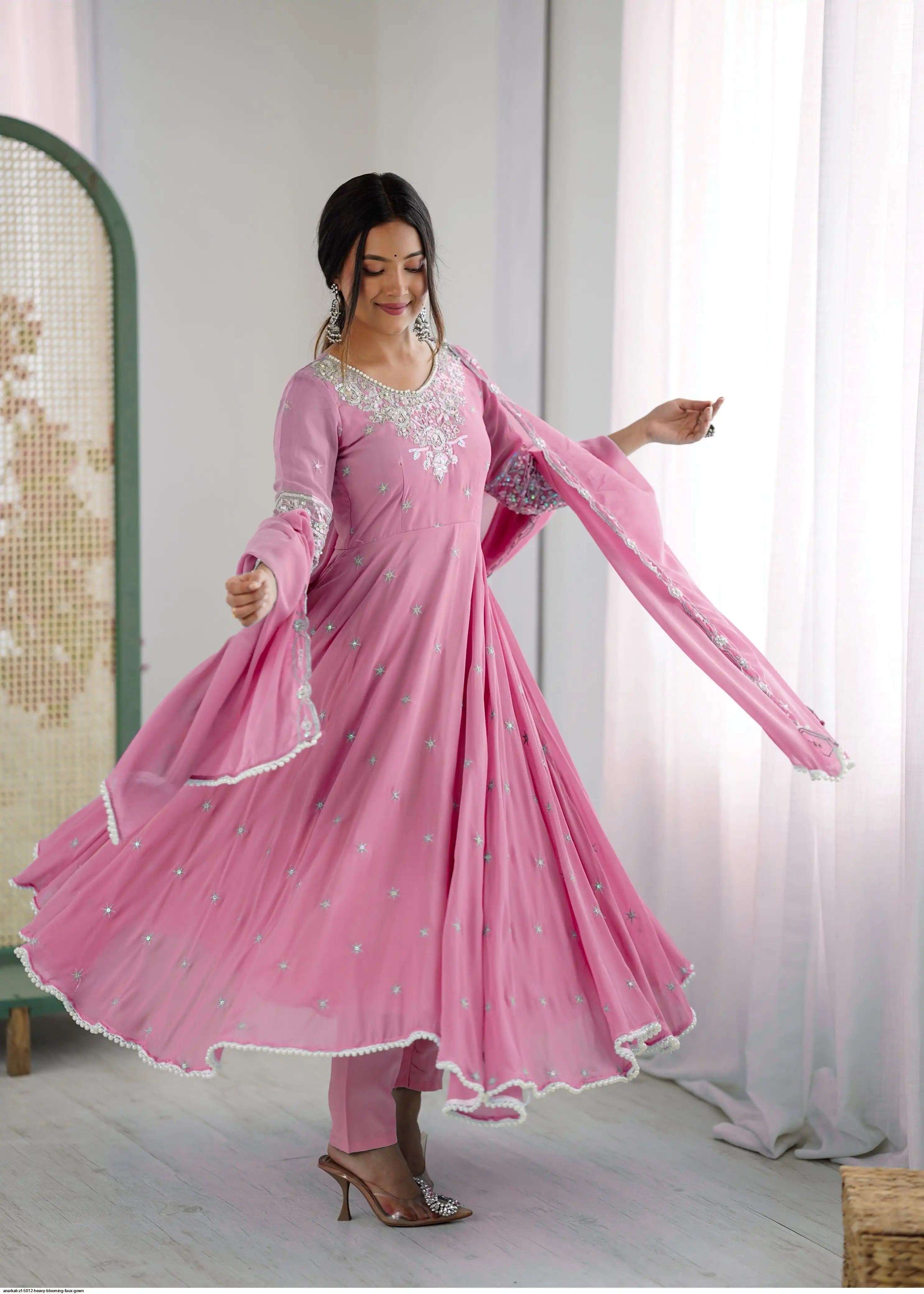 ANARKALI ZF 5012 HEAVY BLOOMING FAUX GOWN 6