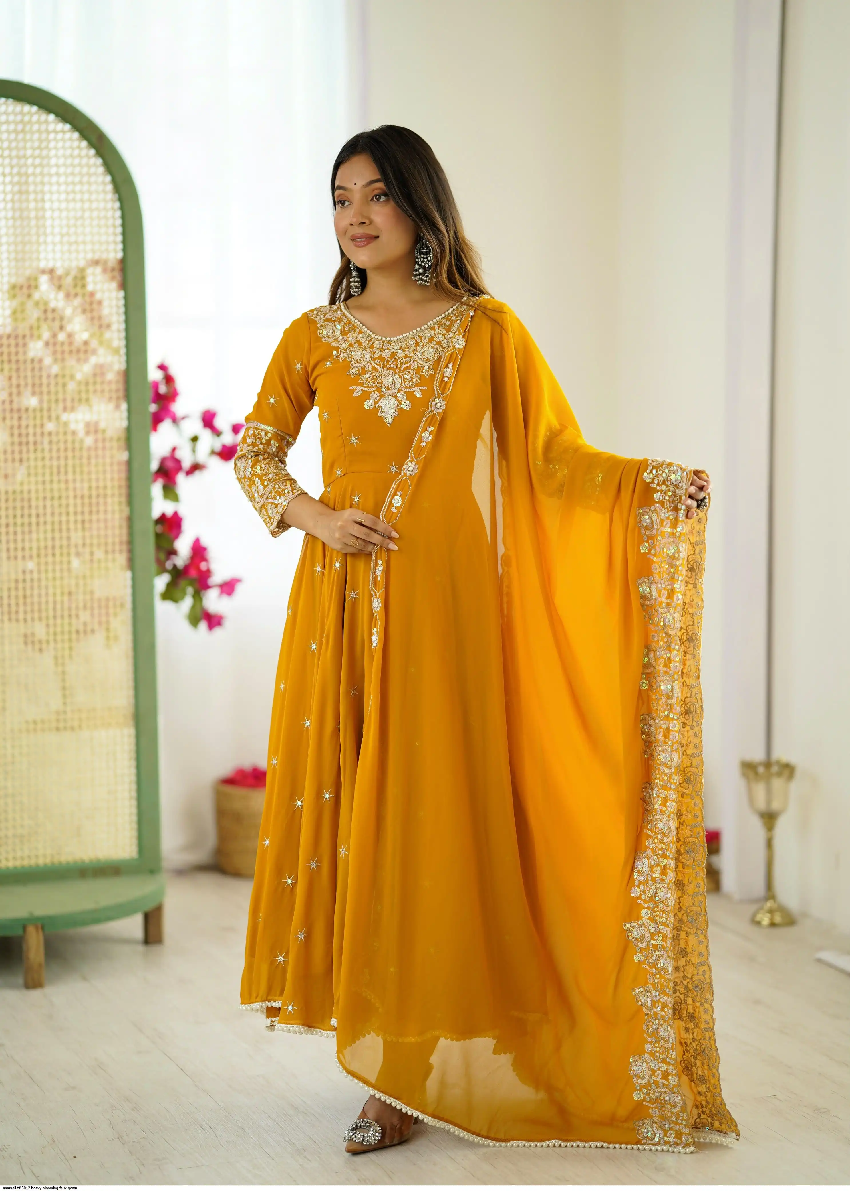 ANARKALI ZF 5012 HEAVY BLOOMING FAUX GOWN 7