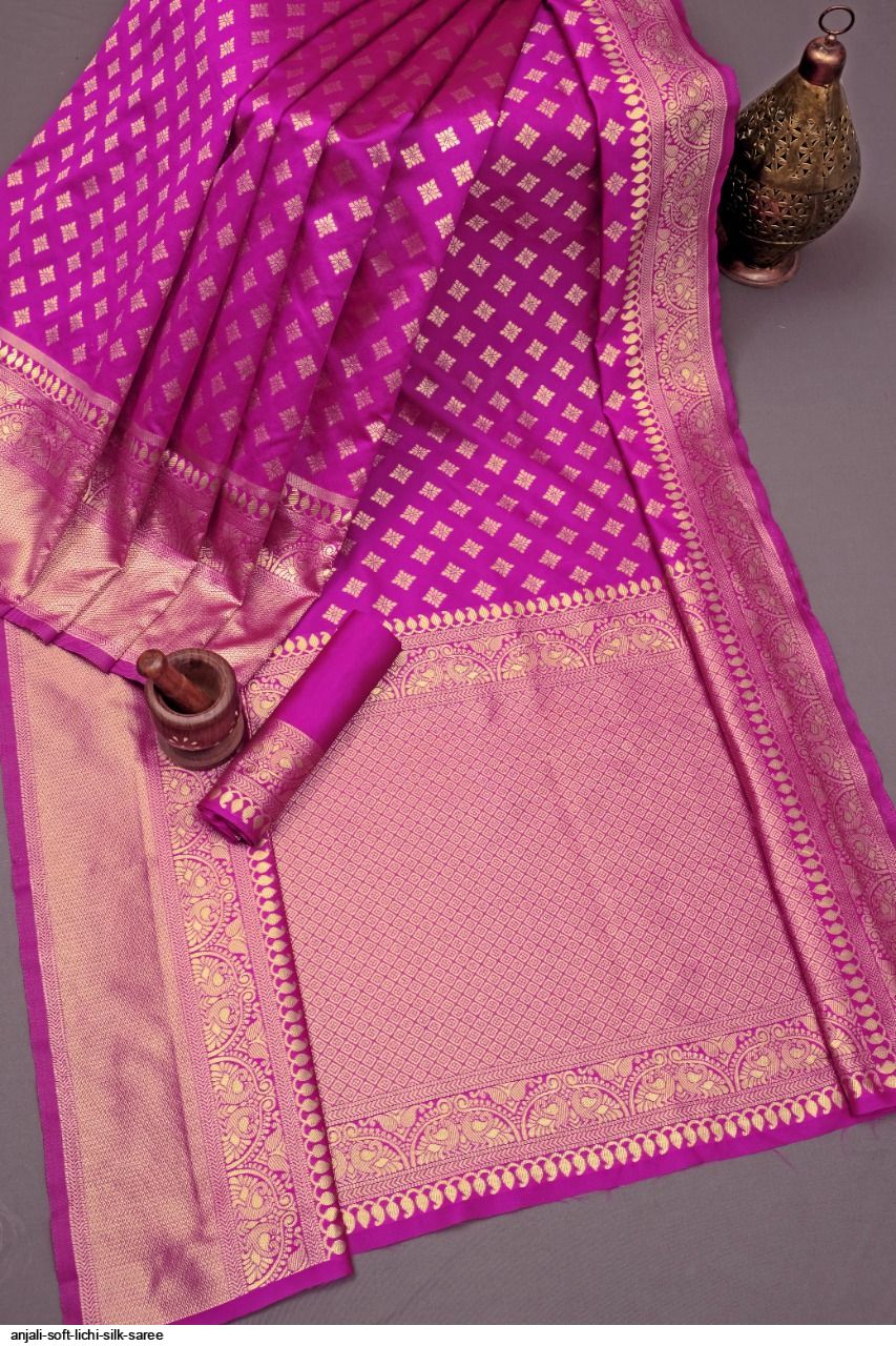 ANJALI SOFT LICHI SILK SAREE