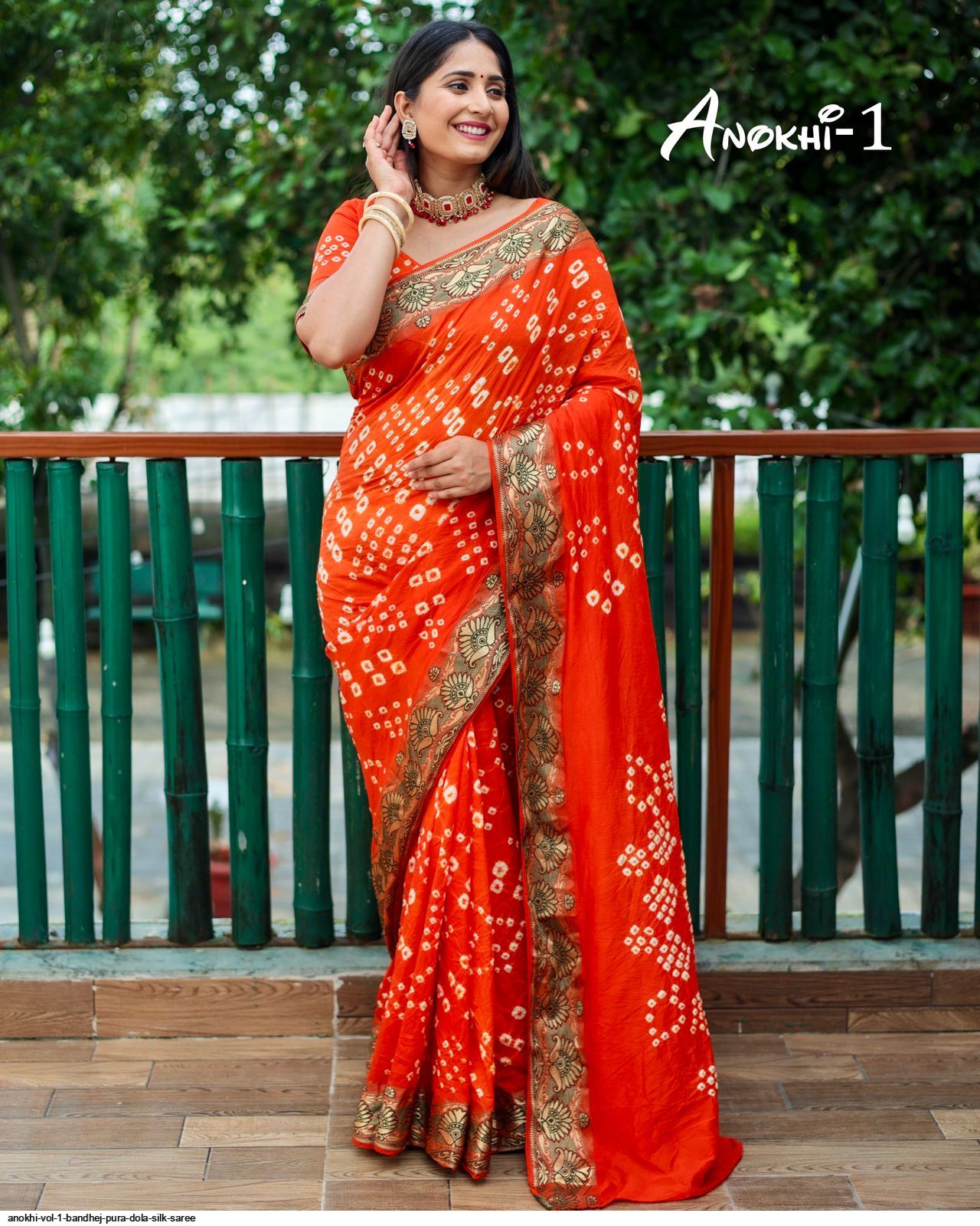 ANOKHI VOL 1 BANDHEJ PURA DOLA SILK SAREE