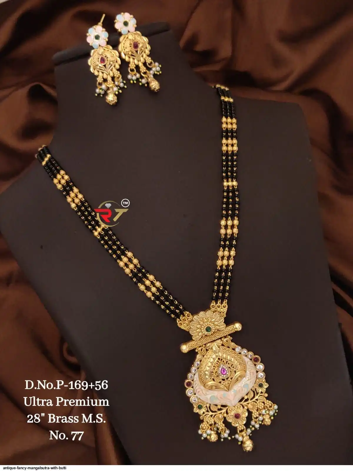 ANTIQUE FANCY MANGALSUTRA WITH BUTTI D